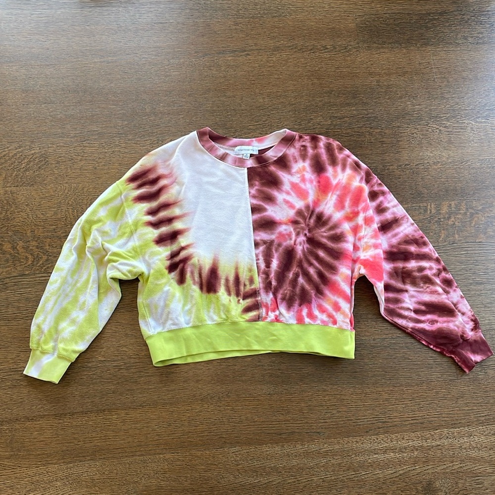 Something navy tie-dye sweatshirt